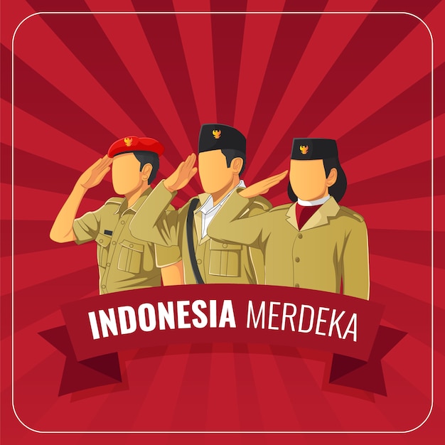 Premium Vector Indonesian Republic Independence Day Greetings Card 9165