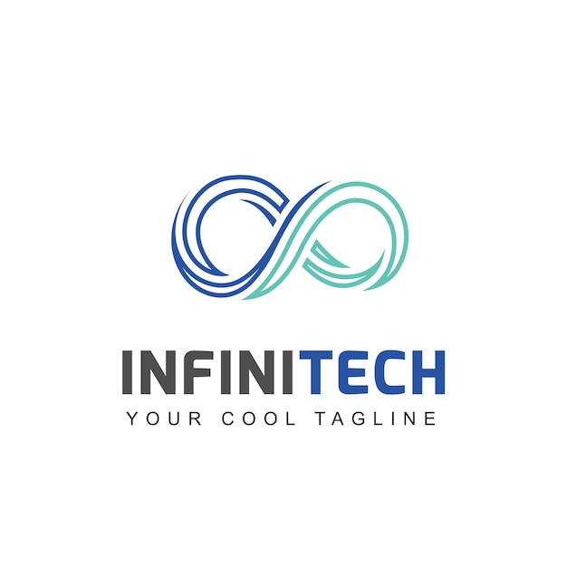 Download Infinite logo design Vector | Premium Download