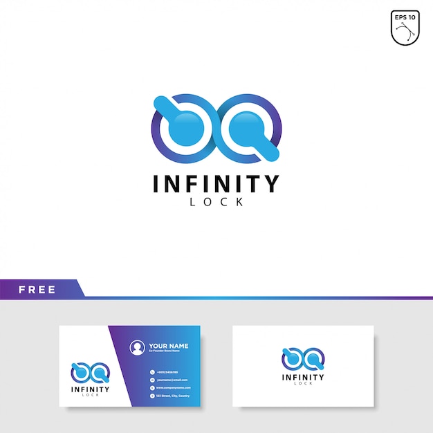 Download Free Infinity Lock Logo Design Premium Vector Use our free logo maker to create a logo and build your brand. Put your logo on business cards, promotional products, or your website for brand visibility.