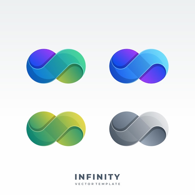 Download Infinity material design style logotype | Premium Vector