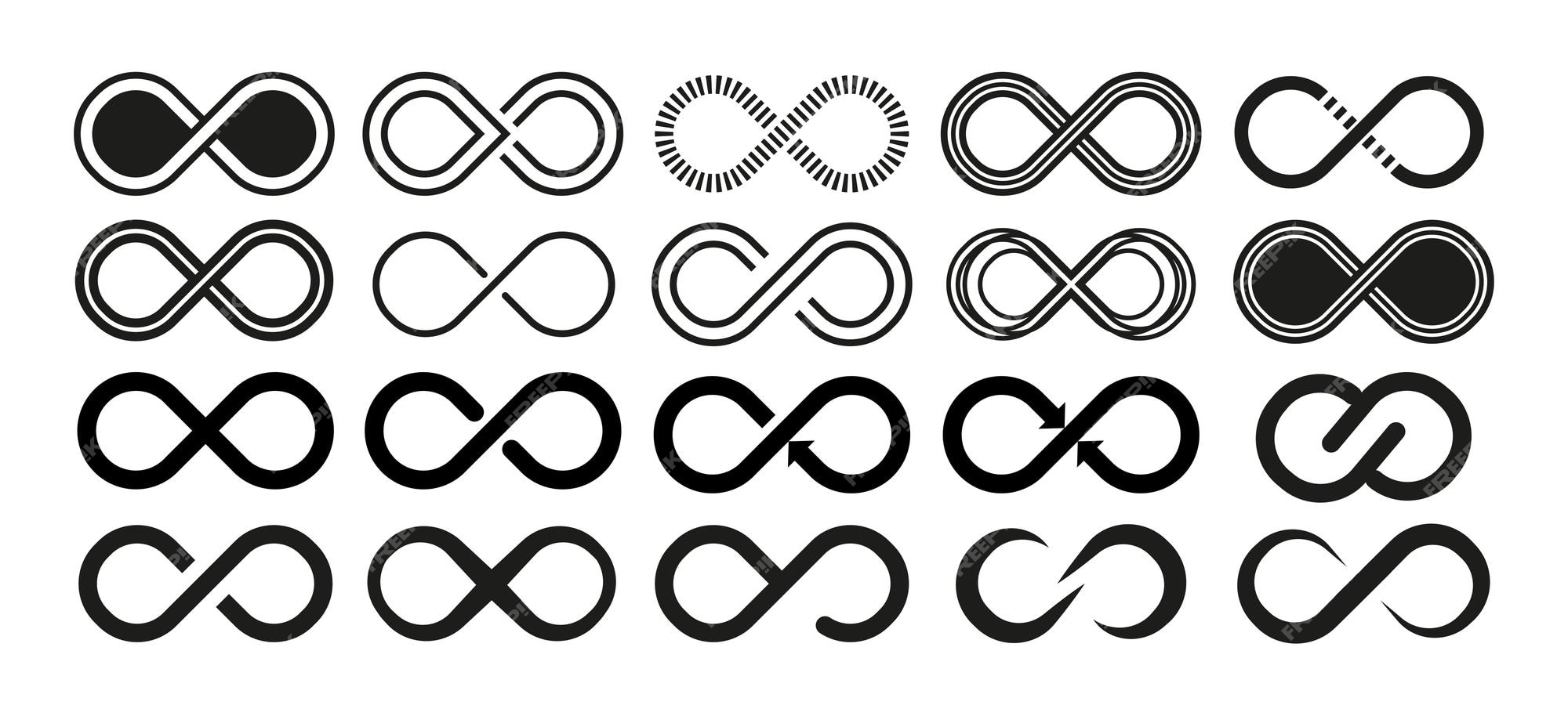 Premium Vector | Infinity vector icon. abstract circle geometric shape ...