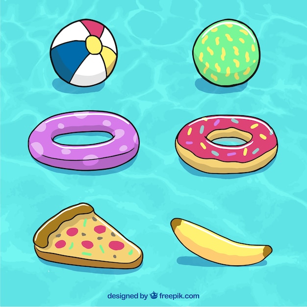 inflatable food pool toys