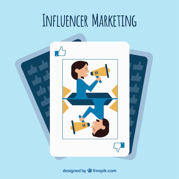 Influencer marketing in playing card design