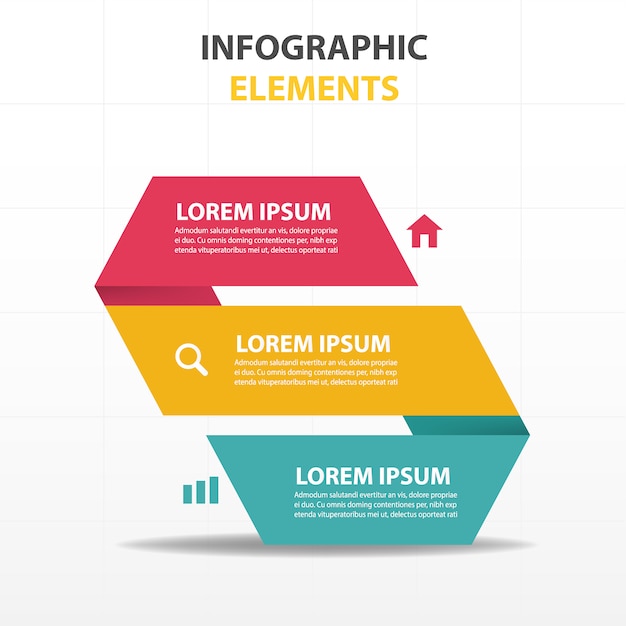 infograph with a 3 color ribbon_1201 585