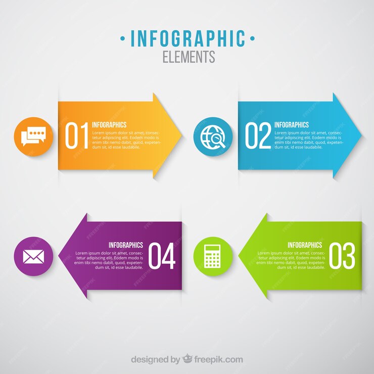 Free Vector | Infographic arrows