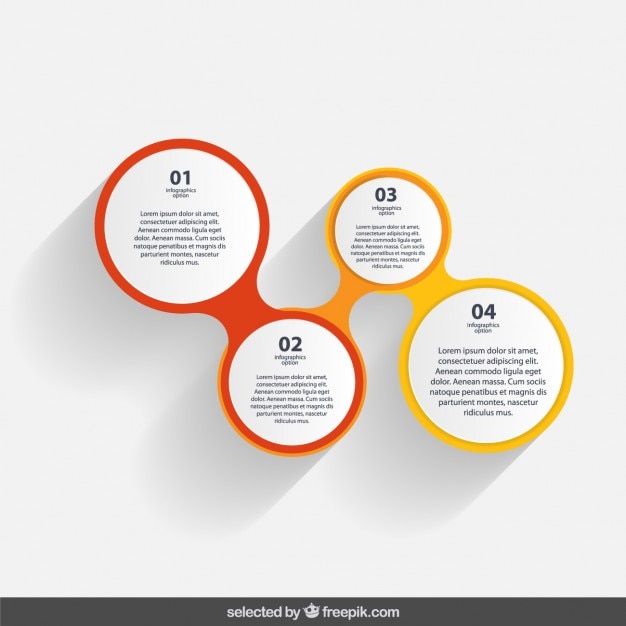 Infographic Circles Vector Free Download