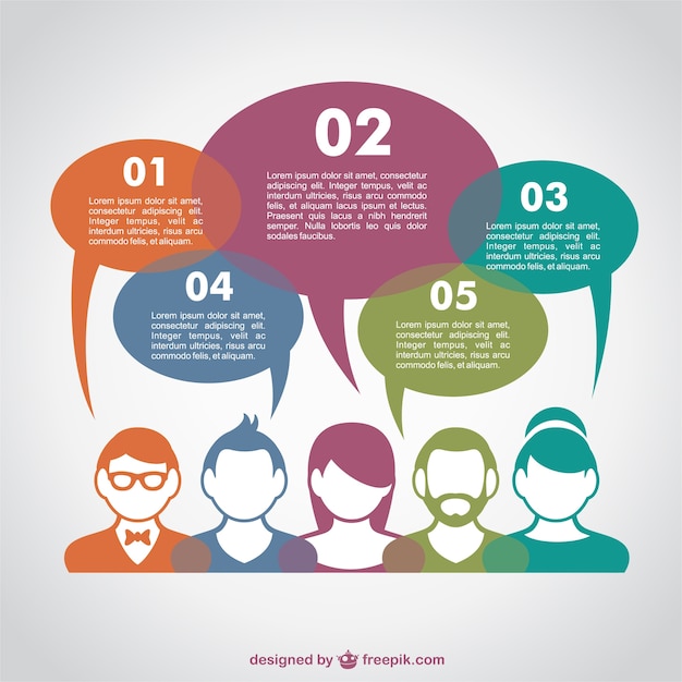 Infographic Communication Concept Free Vector Vector Free Download 9243