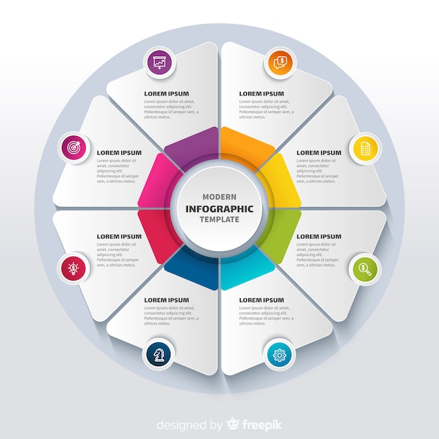 Free Vector | Infographic data template