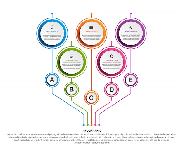 Premium Vector Infographic Design Organization Chart Template