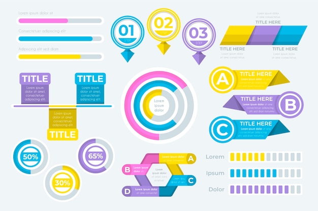 Free Vector | Infographic Element Collection