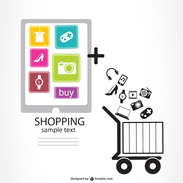 Download Free Vector | Infographic online shopping design