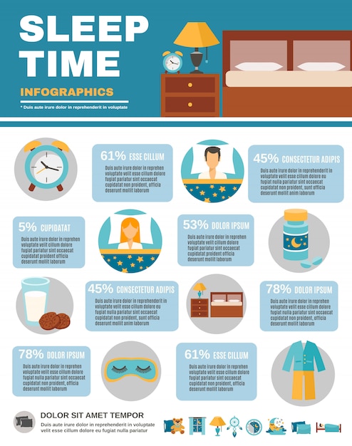 Free Vector | Infographic sleep time