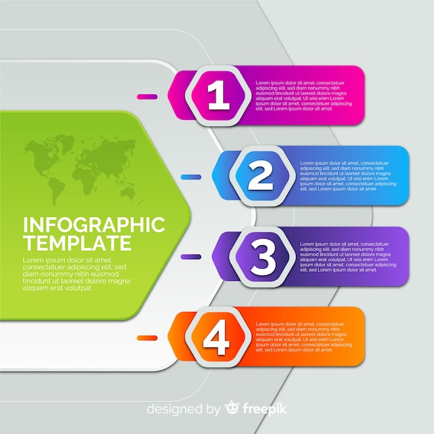 Infographic Template Free Vector