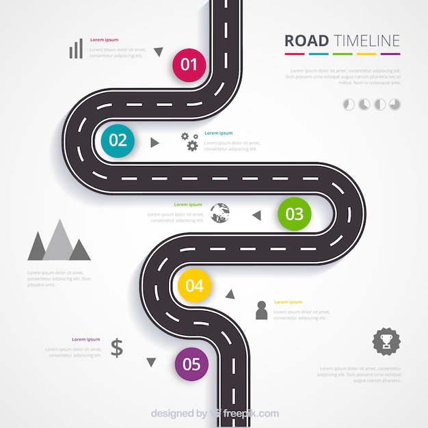 Download Free Infographic Timeline Concept With Road Free Vector Use our free logo maker to create a logo and build your brand. Put your logo on business cards, promotional products, or your website for brand visibility.