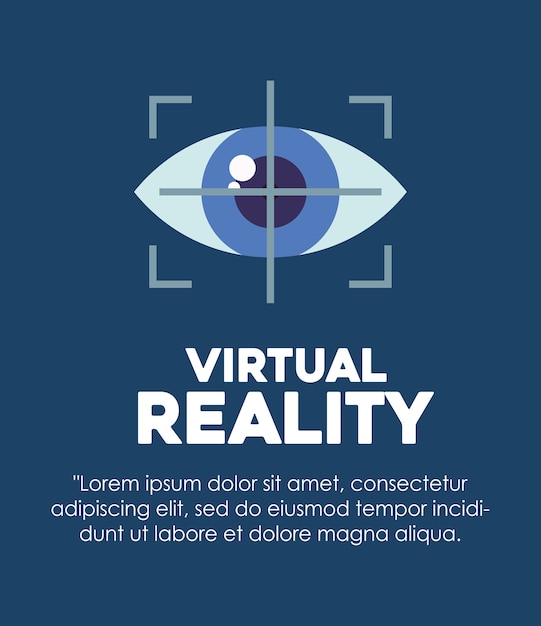 Premium Vector Infographic Of Virtual Reality Design With Eye Tracking Icon,Mirror Glass Etching Corner Designs