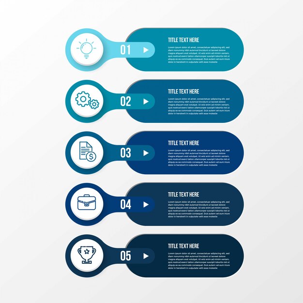 Premium Vector | Infographic with evolution steps