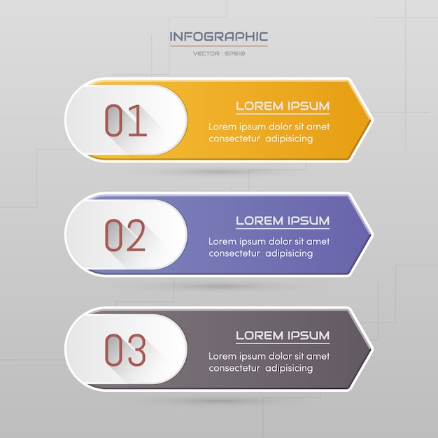 Premium Vector | Infographics design template with icons