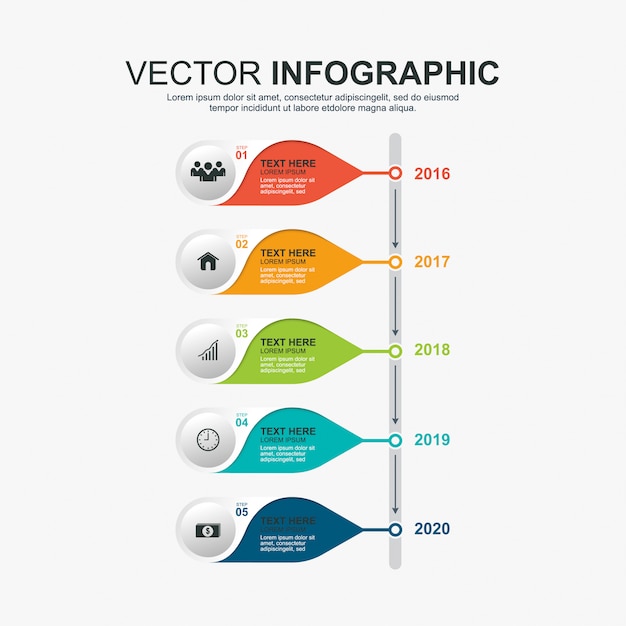 infographic timeline titles