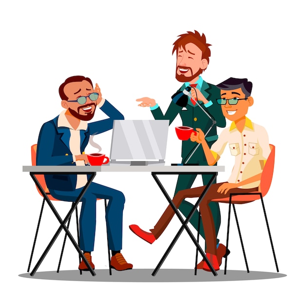 Premium Vector | Informal time at work characters employees