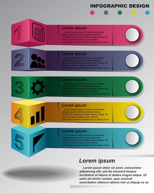 Premium Vector | Information graphics design template.