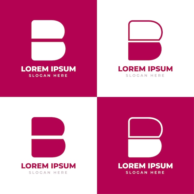 Premium Vector | Initial B Letter Monogram Logo Creative B Letter ...