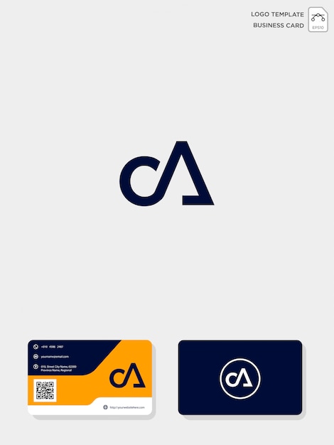 Download Free Initial Ca Or Ac Creative Logo Template And Business Card Template Use our free logo maker to create a logo and build your brand. Put your logo on business cards, promotional products, or your website for brand visibility.