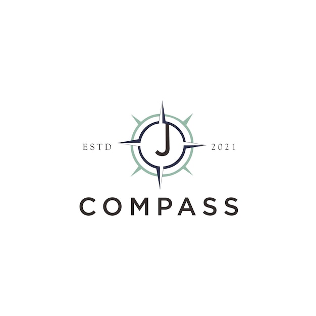 Premium Vector | Initial J Compass Logo Designs