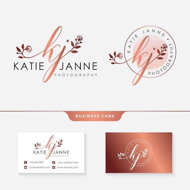 Download Initial kj feminine logo collections template Vector ...