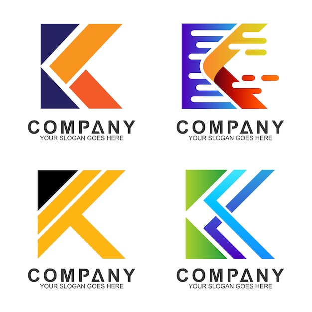 Initial letter k business logo design | Premium Vector