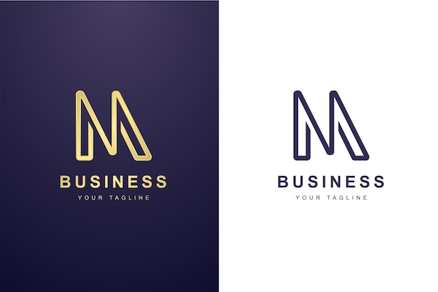Premium Vector | Initial letter m logo for business or media company.