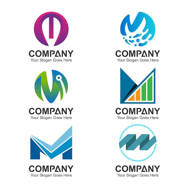 Download Letter M Logo Company Name PSD - Free PSD Mockup Templates