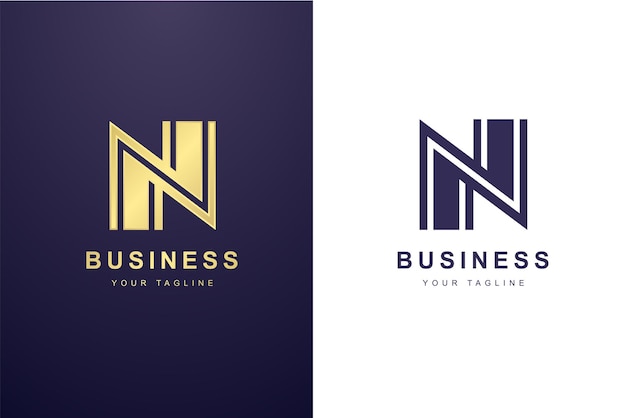 Premium Vector | Initial letter n logo for business or media company.