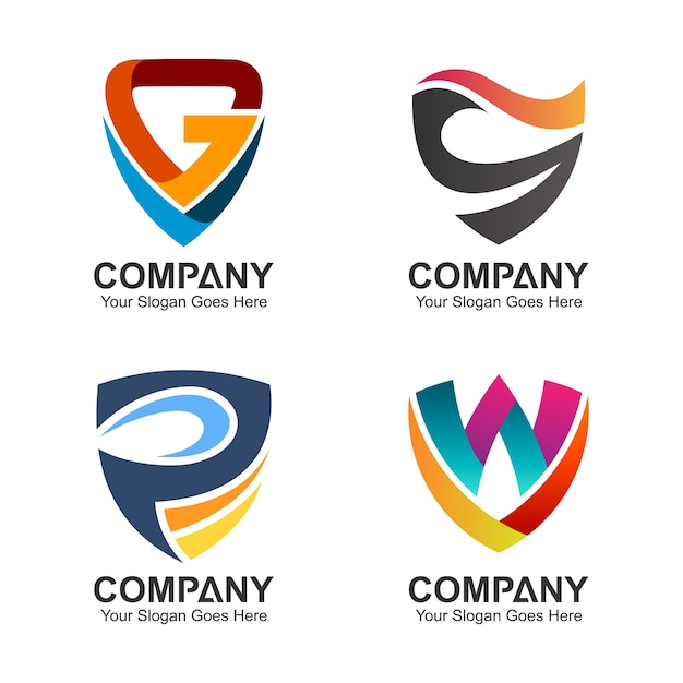 Download Free Initial Letter Shield Logo Design Collection Premium Vector Use our free logo maker to create a logo and build your brand. Put your logo on business cards, promotional products, or your website for brand visibility.