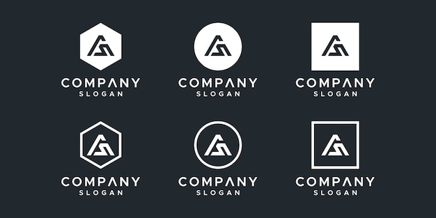 Premium Vector Initials As Logo Design Template