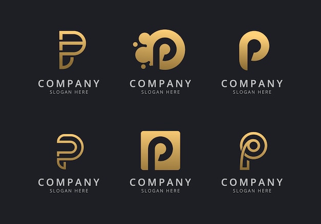 Download Free Initials P Logo Template With A Golden Style Color For The Company Use our free logo maker to create a logo and build your brand. Put your logo on business cards, promotional products, or your website for brand visibility.