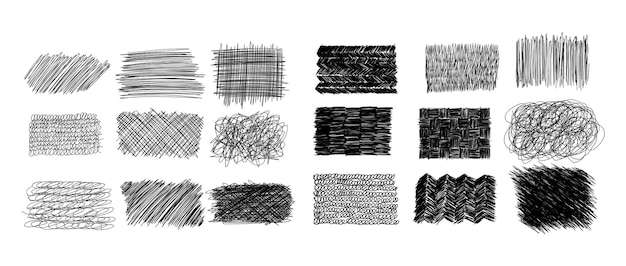 Premium Vector | Ink pen scrawl collection - various rectangular shapes ...