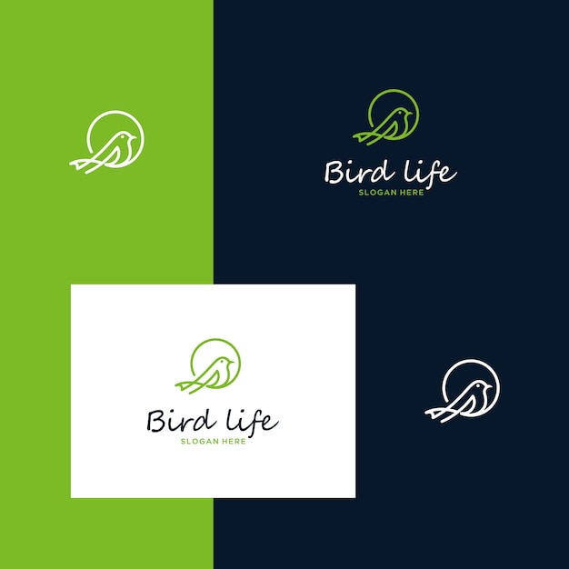 Download Free Inspiring Bird Logo Designs With Simple Outline Styles Premium Vector Use our free logo maker to create a logo and build your brand. Put your logo on business cards, promotional products, or your website for brand visibility.