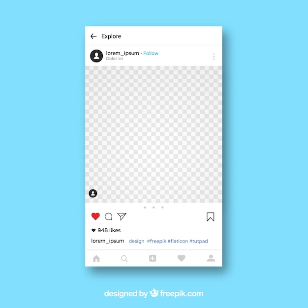 app instagram layout