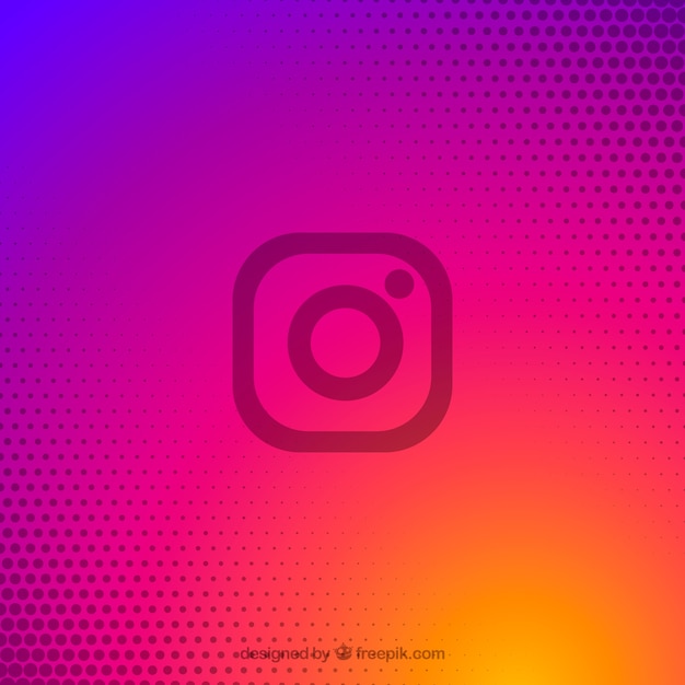 グラデーションカラーのinstagram背景 無料のベクター