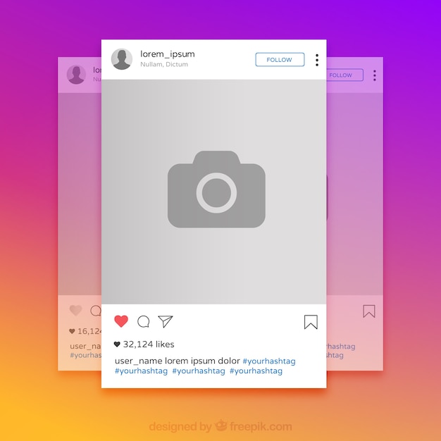 Instagram colorful frame Vector | Free Download
