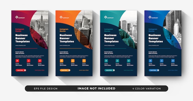 Download Free Instagram Creative Corporate Business Banners For Stories Feed Set Use our free logo maker to create a logo and build your brand. Put your logo on business cards, promotional products, or your website for brand visibility.
