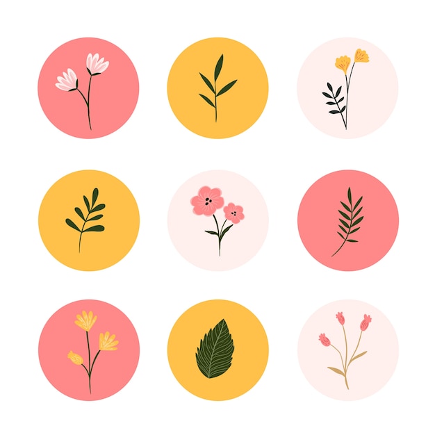 Download Free Download This Free Vector Instagram Hand Drawn Floral Stories Use our free logo maker to create a logo and build your brand. Put your logo on business cards, promotional products, or your website for brand visibility.