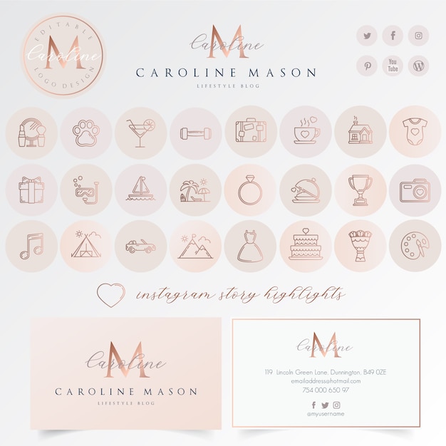 Download Free Instagram Highlight Icon Set Premium Vector Use our free logo maker to create a logo and build your brand. Put your logo on business cards, promotional products, or your website for brand visibility.