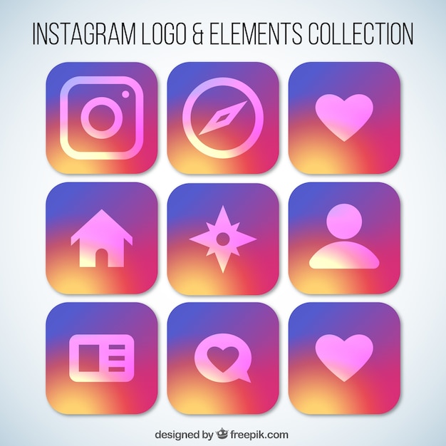 Download Free Download Free Instagram Logo Element Collection Vector Freepik Use our free logo maker to create a logo and build your brand. Put your logo on business cards, promotional products, or your website for brand visibility.