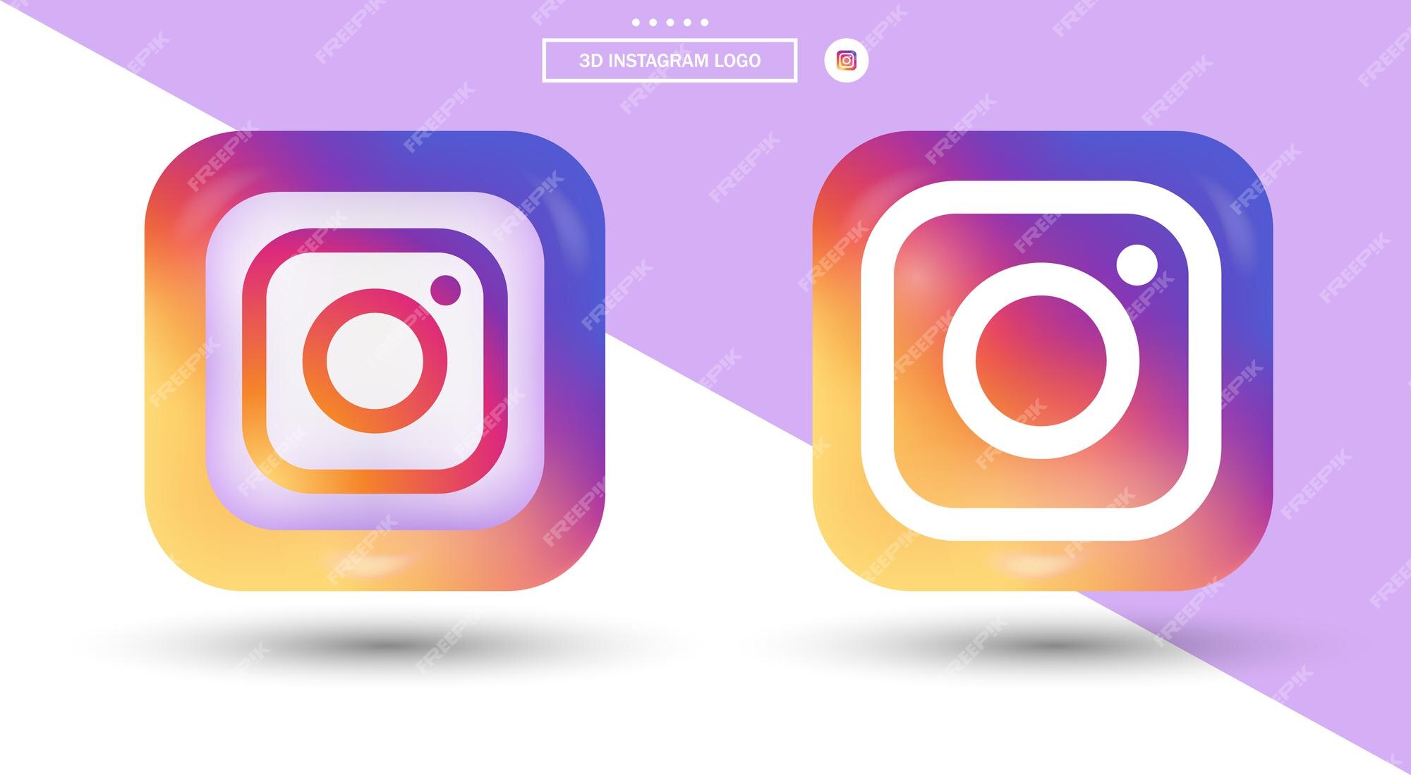 Premium Vector | Instagram logo in modern style for social media icons