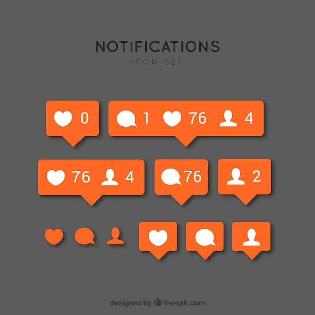 Download Free Instagram Notification Icons Free Vector Use our free logo maker to create a logo and build your brand. Put your logo on business cards, promotional products, or your website for brand visibility.