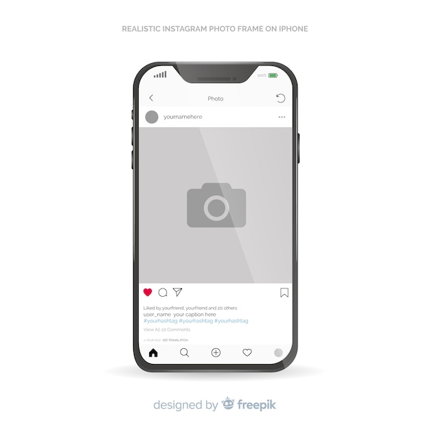 Download Free Instagram Post Template On Iphone Free Vector Use our free logo maker to create a logo and build your brand. Put your logo on business cards, promotional products, or your website for brand visibility.