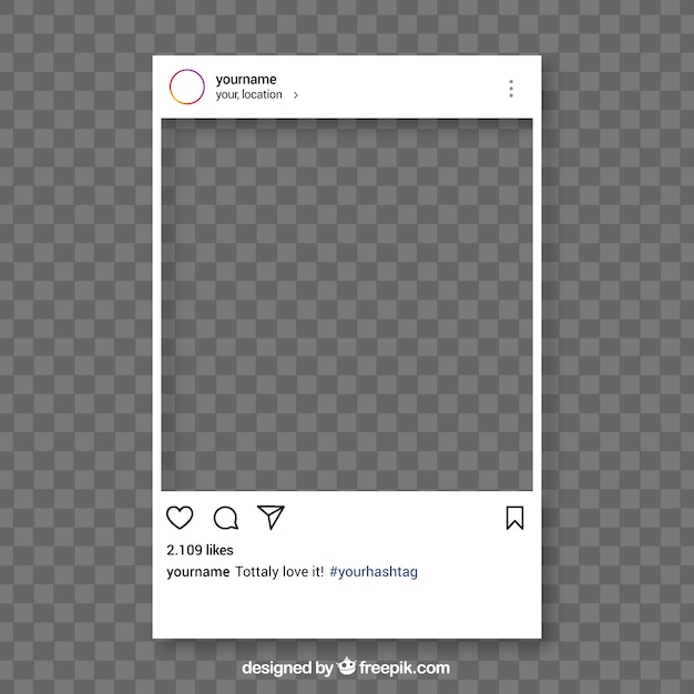 Download Free Free Vector Instagram Post With Transparent Background Use our free logo maker to create a logo and build your brand. Put your logo on business cards, promotional products, or your website for brand visibility.