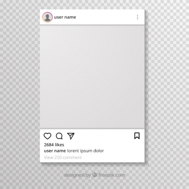 Empty Instagram Template