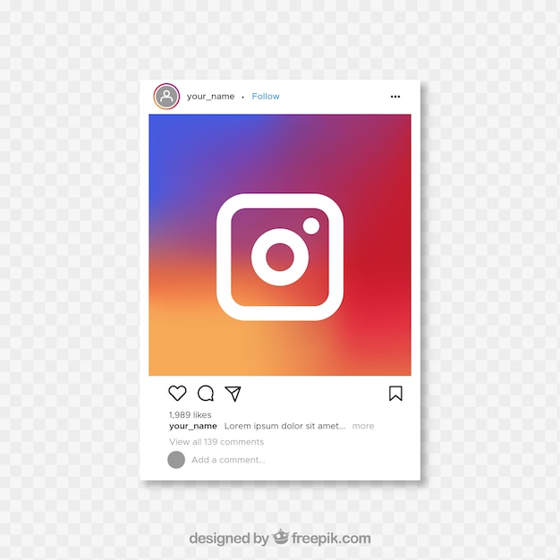 Download Free Download Free Instagram Post With Transparent Background Vector Use our free logo maker to create a logo and build your brand. Put your logo on business cards, promotional products, or your website for brand visibility.